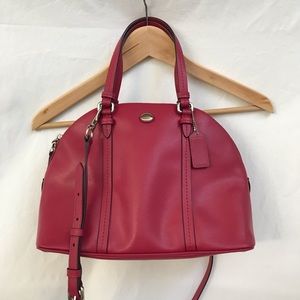 Coach Peyton Domed Res Satchel Crossbody Handbag